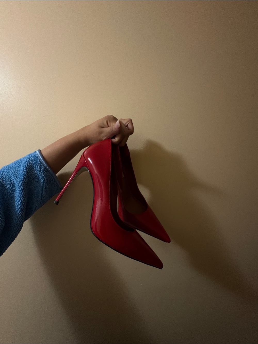Steve Madden Red Patent Pointed-Toe Stilettos - Picture 3 of 7